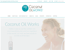 Tablet Screenshot of coconutoilworks.com